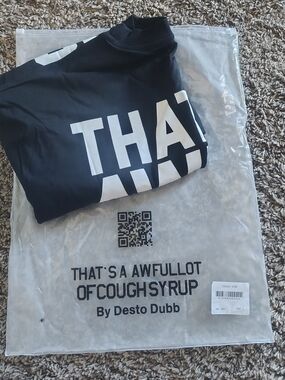 THAT'S A AWFUL LOT OF COUGH SYRUP Graphic Tee - Black & White